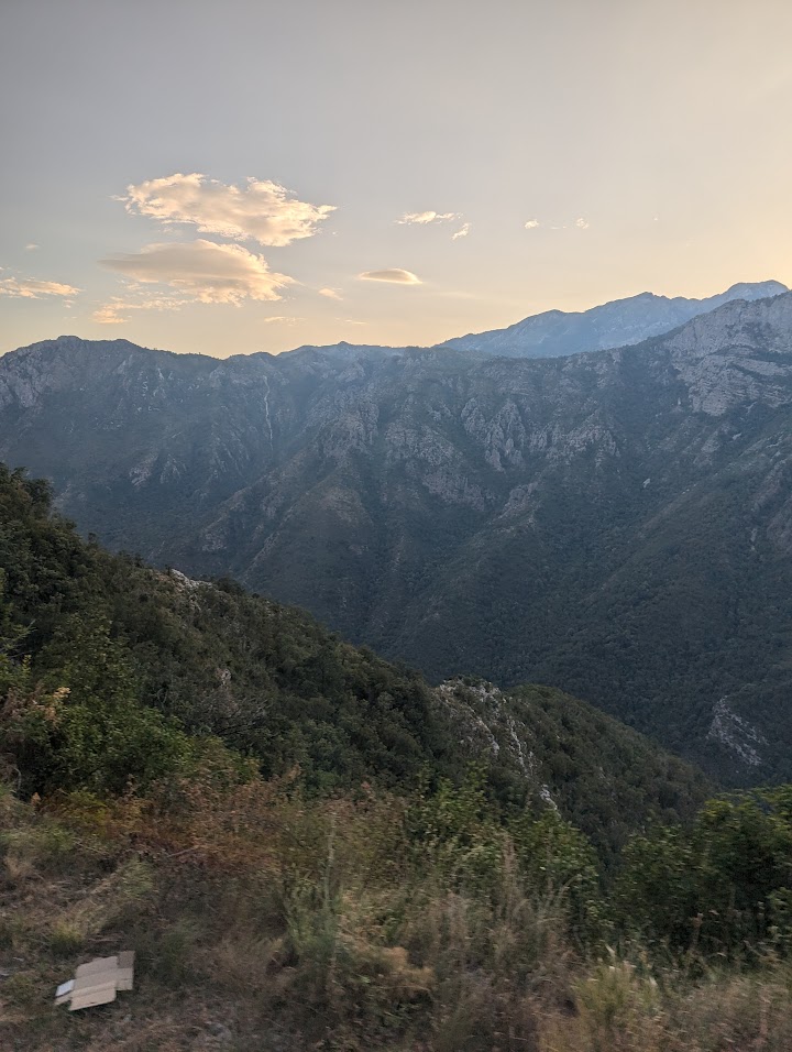 The view from the Belgrade-Bar railway